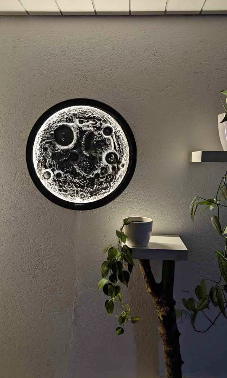 🌕 Lampe Lune 3D – Ambiance Magique
