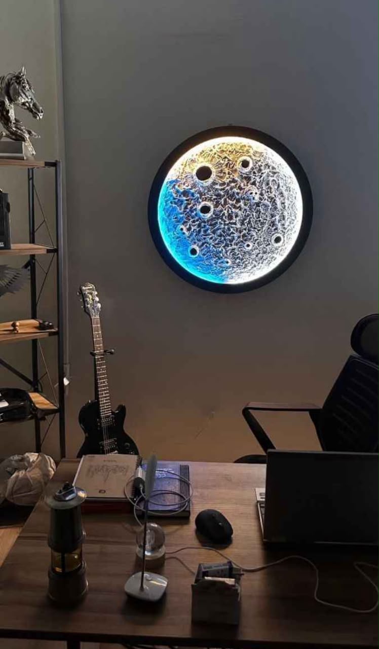 🌕 Lampe Lune 3D – Ambiance Magique